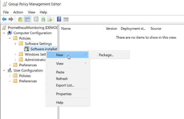 Prometheus Active Directory Deployment