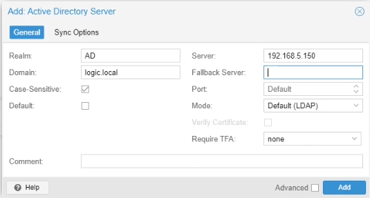 Proxmox Active Directory 3