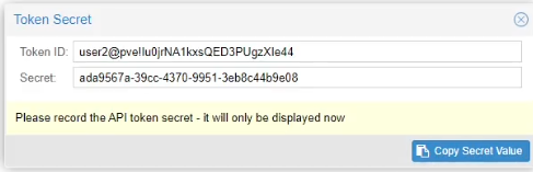 Proxmox API 2